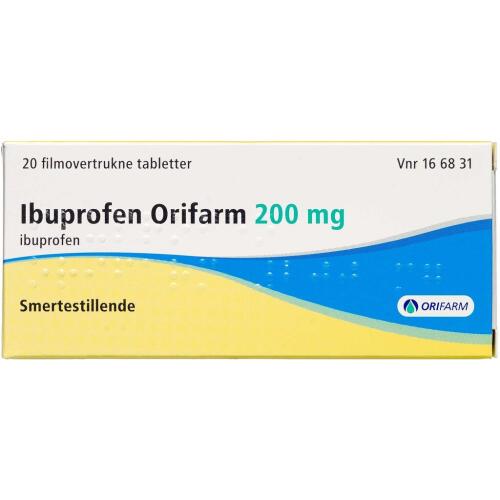 Køb IBUPROFEN TABL 200 MG (ORIFARM online hos apotekeren.dk