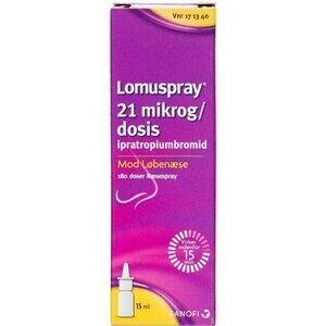 Køb LOMUSPRAY NÆSESPR 21 MIKG/DS online hos apotekeren.dk
