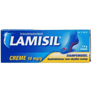 Køb Lamisil Crème 10 mg/g, 7,5 g online hos apotekeren.dk