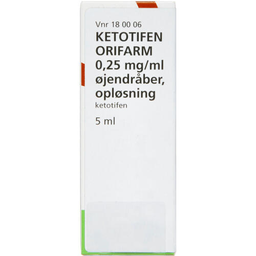 Køb KETOTIFEN ØJENDR. 0,25 MG/ML online hos apotekeren.dk