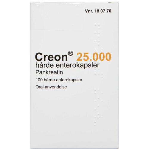 Køb CREON LIPASE 25.000 EP-E ENT online hos apotekeren.dk