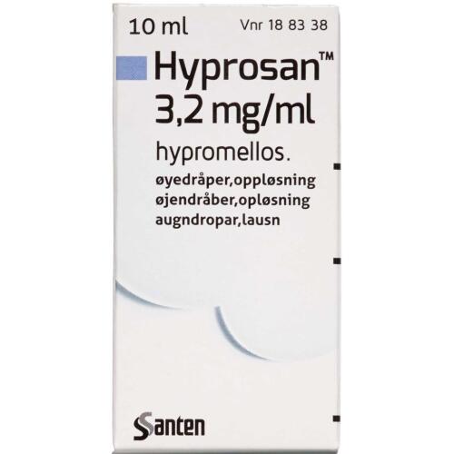 Køb HYPROSAN ØJENDRÅBER 3,2 MG/ML online hos apotekeren.dk