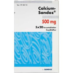 Køb CALCIUM SANDOZ BRUSETABL 500MG online hos apotekeren.dk