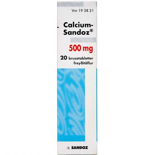 Køb CALCIUM SANDOZ BRUSETABL 500MG online hos apotekeren.dk