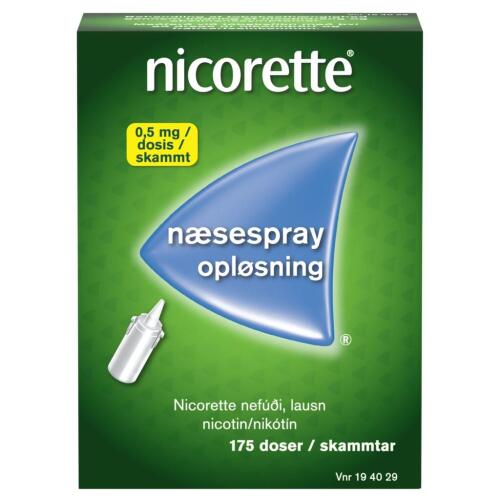 Køb Nicorette Næsespray 0,5 mg/dose, 175 doser online hos apotekeren.dk