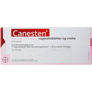 Køb CANESTEN V.TB+CREME 500+10MG/G online hos apotekeren.dk