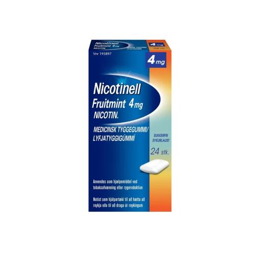 Køb NICOTINELL FRUITMINT 4 MG online hos apotekeren.dk