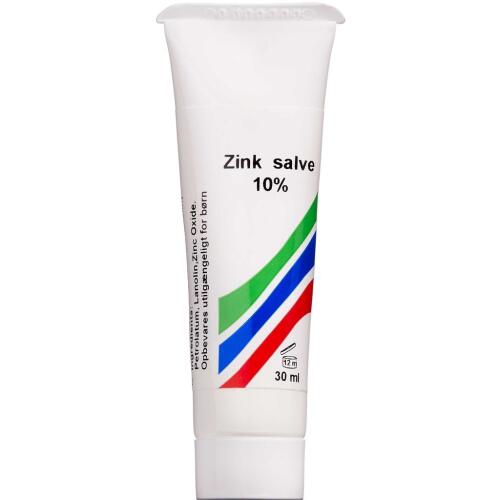 Zink salve 10% 30 | apotekeren.dk | Køb online nu!