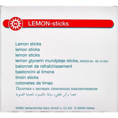 Køb Lemon Glycerin Mundplejepind 25 x 3 stk. online hos apotekeren.dk