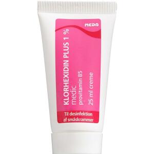 Køb Klorhexidin Plus creme 1 % 25 ml online hos apotekeren.dk