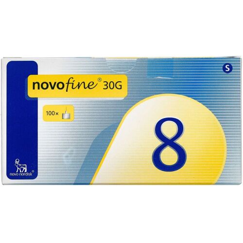 Køb Novofine penkanyle 0,30 x 8 mm 100 stk. online hos apotekeren.dk