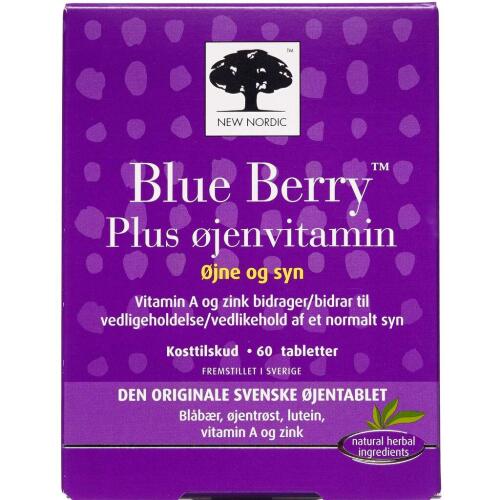 Køb Blue Berry Plus Øjenvitamin tablet 60 stk. online hos apotekeren.dk