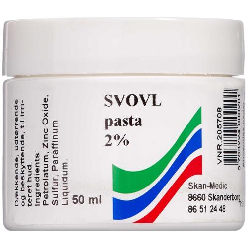 Køb Svovl pasta 2% 50 ml online hos apotekeren.dk