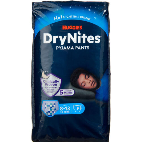 Køb DryNites Pyjama Pants boy 8-15 år 9 stk. online hos apotekeren.dk