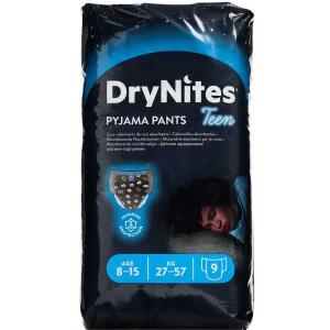 Køb DryNites Pyjama Panta dreng 8-15 år 9 stk.  online hos apotekeren.dk