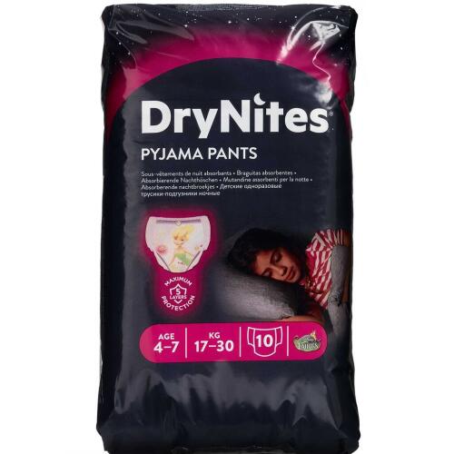Køb DryNites Pyjama Pants girl 4-7 år 10 stk. online hos apotekeren.dk