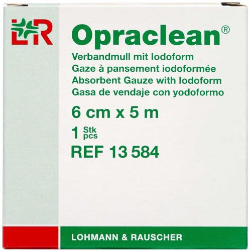Køb Opraclean Gaze 4 lag u/ kant 6 cm x 5 m 1 stk. online hos apotekeren.dk