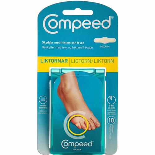 Køb Compeed Ligtorn Plaster Medium 10 stk. online hos apotekeren.dk