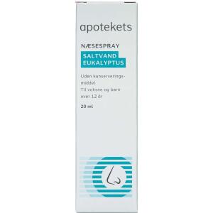 Køb Apotekets Næsespray med Eukalyptus 20 ml online hos apotekeren.dk