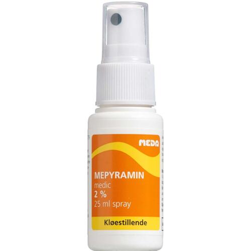 Køb Mepyramin spray 2 % 25 ml online hos apotekeren.dk