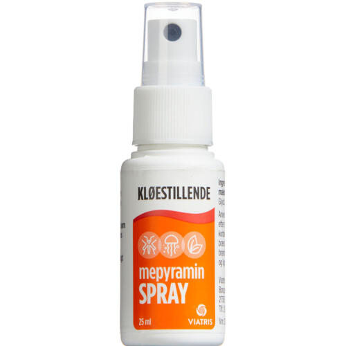 Køb Mepyramin spray 2 % 25 ml online hos apotekeren.dk