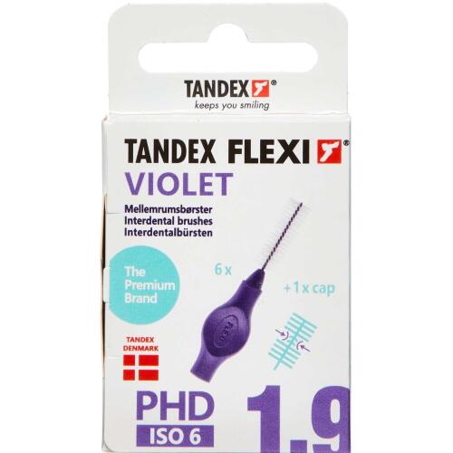 Køb Tandex Flexi Mellemrumsbørste - violet 8,0 mm 6 stk. online hos apotekeren.dk