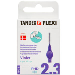 Køb TANDEX FLEXI Mellemrumsbørste - VIOLET 8,0 mm 6 stk. online hos apotekeren.dk