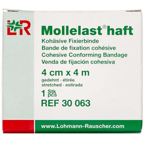 Køb Mollelast Haft 4 cm x 4 m 1 stk. online hos apotekeren.dk