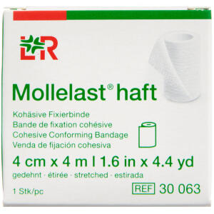 Køb Mollelast Haft 4 cm x 4 m 1 stk. online hos apotekeren.dk