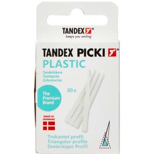 Køb TANDEX Tandstikker Plastik 80 stk. online hos apotekeren.dk