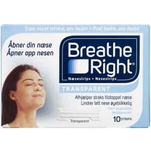 Køb Breathe Right Næsestrips 10 stk. online hos apotekeren.dk