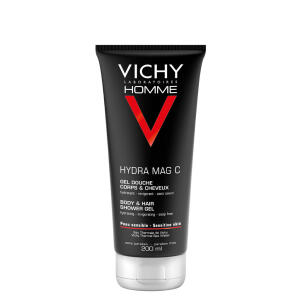 Køb Vichy Homme Hydra Mag-C Shower Gel 200 ml online hos apotekeren.dk