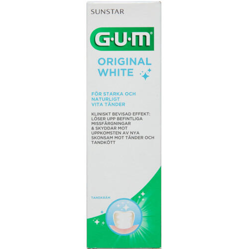 Køb GUM® Original White Tandpasta 75 ml online hos apotekeren.dk