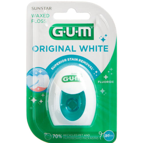 Køb GUM Original White Tandtråd 30 m online hos apotekeren.dk