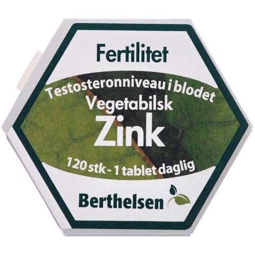 Køb Berthelsen Naturlig Zink tabletter 120 stk online hos apotekeren.dk