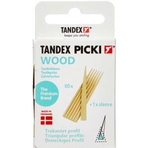 Køb TANDEX PICKI Tandstikker Træ 80 stk. online hos apotekeren.dk