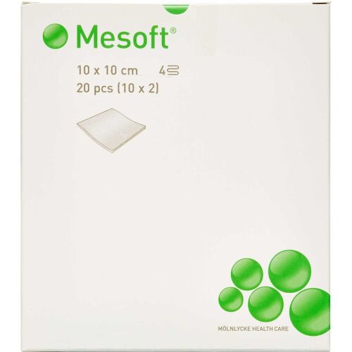 Køb Mesoft Kompres steril 10 x 10 cm 20 stk. online hos apotekeren.dk