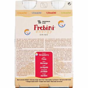 Køb Frebini® Energy Drink Jordbær 4 x 200 ml online hos apotekeren.dk