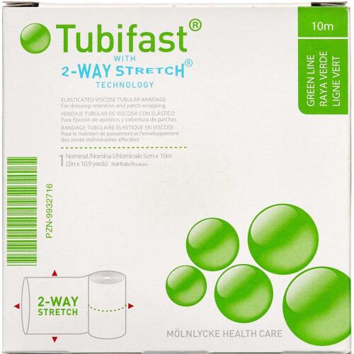 Køb Tubifast 2-WAY Stretch GRØN 5 cm x 10 m. online hos apotekeren.dk