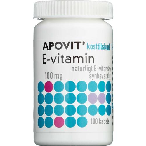 Køb Apovit E-vitamin 100 mg 100 stk. online hos apotekeren.dk