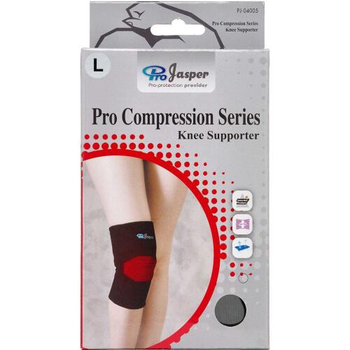 Køb Jasper Pro Compression Knæbandage Natur Large 1 par online hos apotekeren.dk