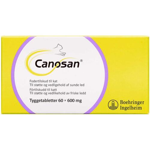 Køb Canosan Tyggetablet til kat 600 mg 60 stk. online hos apotekeren.dk
