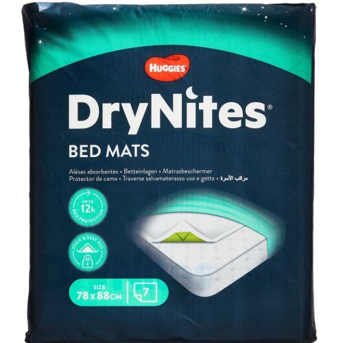 Køb DryNites Bed Mats underlag - engangs 7 stk. online hos apotekeren.dk