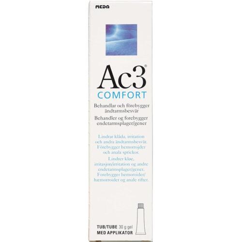 Køb Ac3 Comfort gel behandling af analkløe og irritation 40 ml online hos apotekeren.dk