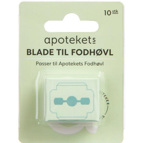 Køb Apotekets Blade til Fodhøvl 10 stk. online hos apotekeren.dk