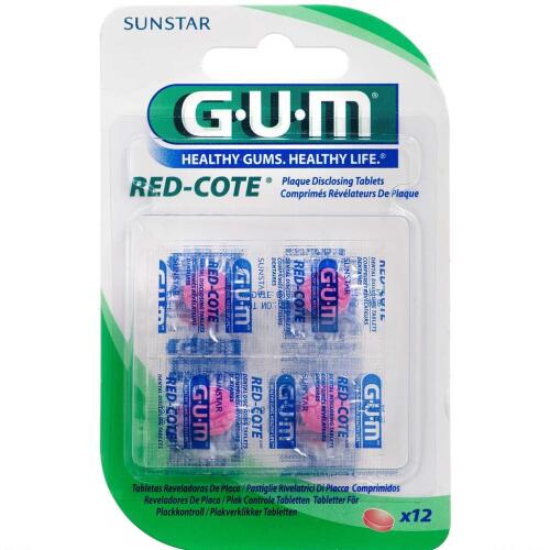 Køb GUM® REDCOTE® Farvetablet 12 stk. online hos apotekeren.dk