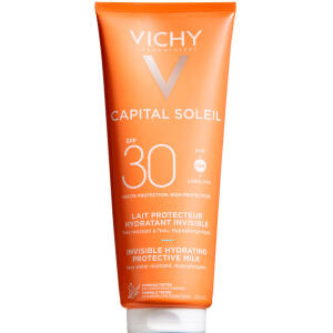 Køb Vichy Capital Soleil Fresh Protective Milk sollotion i familiestørrelse SPF 30 300 ml online hos apotekeren.dk