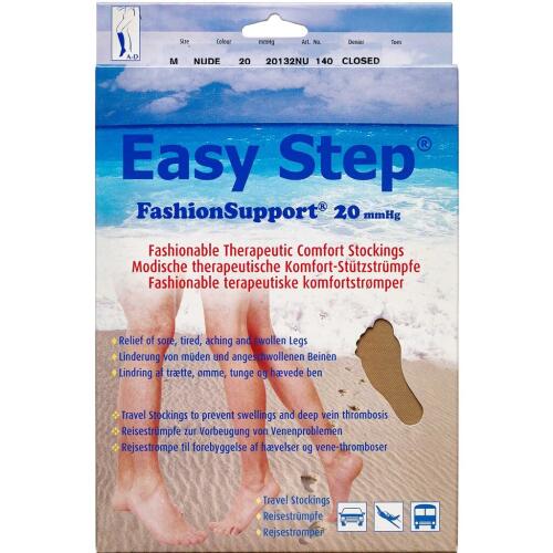 Køb Easy Step knæ lukket tå nude M 1 par online hos apotekeren.dk