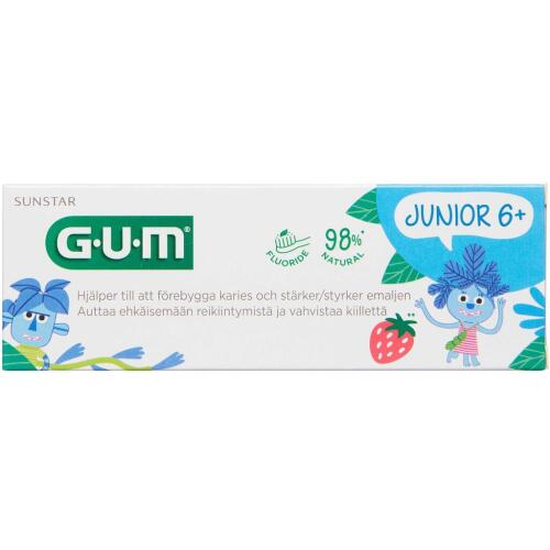 Køb GUM Tandpasta Junior 6+ år 50 ml online hos apotekeren.dk