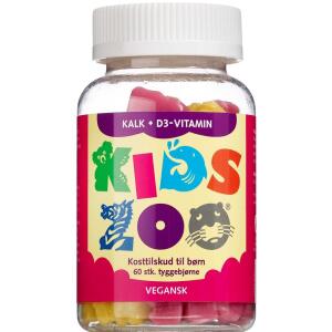 Køb Kids Zoo Kalk + D3- vitamin 60 stk. online hos apotekeren.dk